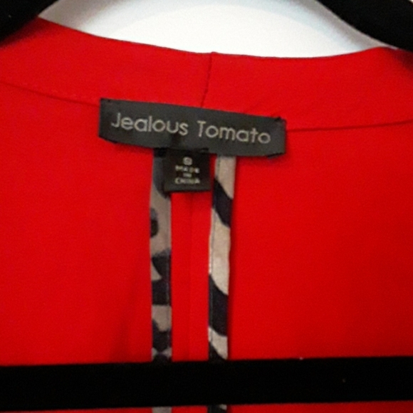 EUC red  un-lined Blazer - Picture 2 of 6